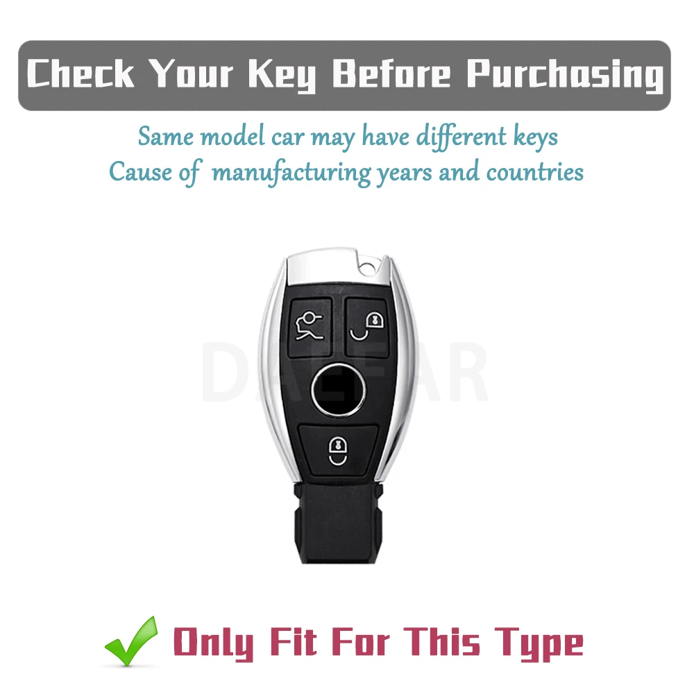 Deluxe Soft TPU Car Key Cover with Keychain Attachment