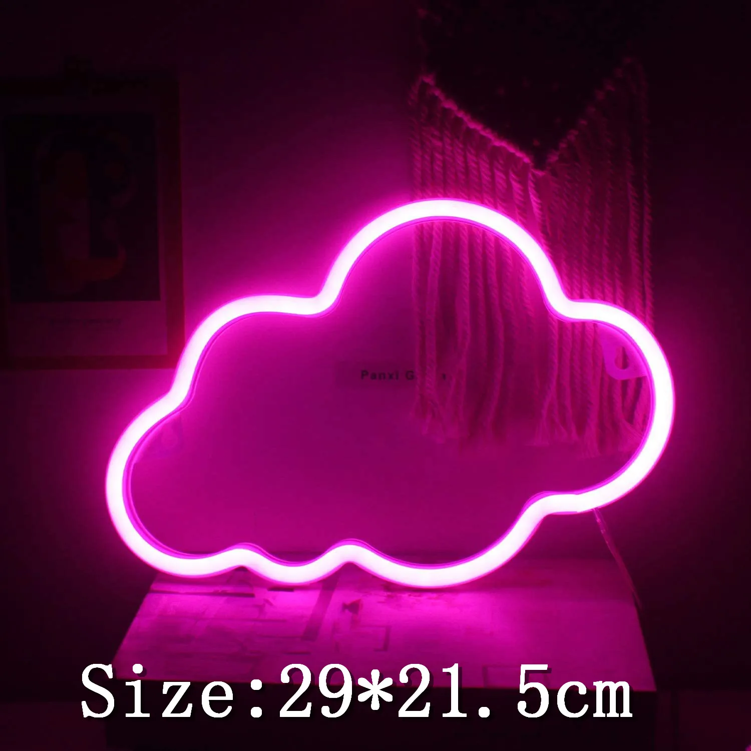 Cloud + Lightning Neon Sign LED Neon Lights Wall Decoration Hanging Lamps for Room Kids Birthday Gifts Battery or USB Operated Night Lights Night Lights