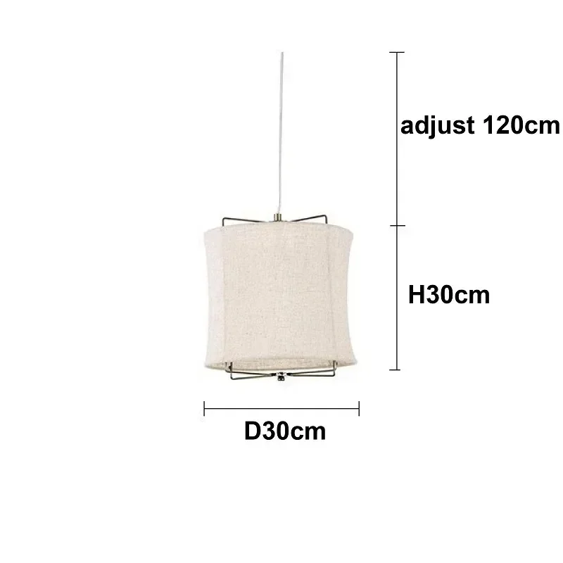 מנורת רצפה מבד לינן יפנית, מנורת בד מינימליסטית Wabi-sabi לסלון, מנורות לחדר שינה, מנורת עצמאות