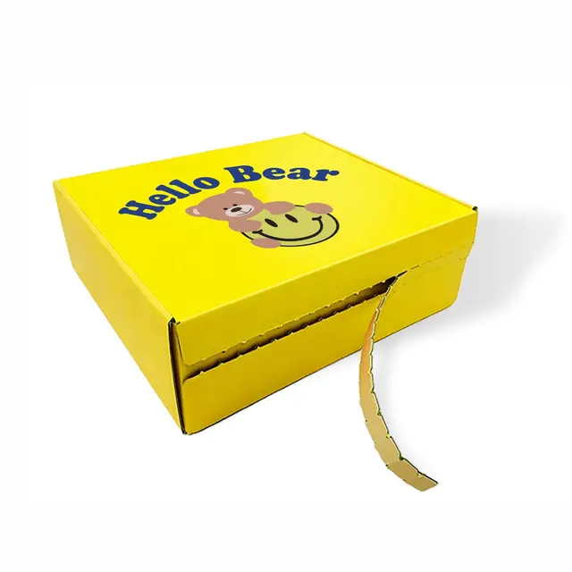 500 Pc Customlogo Méretű Papír Hullámosított Kraft Mailer Szállítás Box Karton Boxok Korrugált Doboz Nyomtatása - Image 6