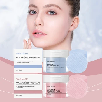 WEST MONTH Winter Collagen Gel Toner Pads Provide Deep Moisturizing  Comfortable Feeling Enhance Skin Elasticity Firming Effect