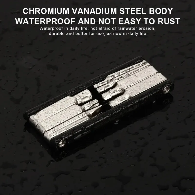 RIDERACE 8 in 1 기능 자전거 도구 휴대용 CR-V 강철 육각 스포크 렌치 오토바이 사이클 스크루 드라이버 멀티 자전거 수리 도구