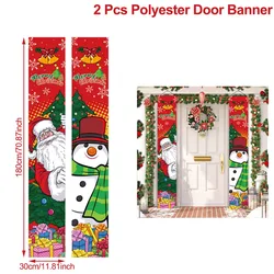 Festive Holiday Door Banner - Merry Christmas & Happy New Year Ornament Decor for 30x180cm (XS0321 - 404)