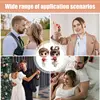2pcs Cute Cartoon Acrylic Couples Car Decoration Accessories Romantic Figurines 2D Flat Marriage Keepsake Keychain Pendant 2
