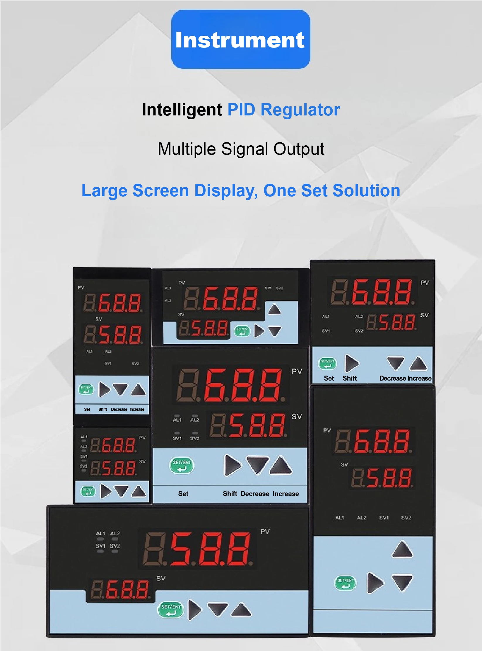 CWP Smart PID Controller with Relay Output 4-20mA 0-5V 0-10V Analog Signal for T