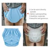 1pc Solid Color Waterproof iaper for Adults Washable Reusable Diaper Care Pants Leak-proof Pants Waterproof Eldly Diaper Cover 1