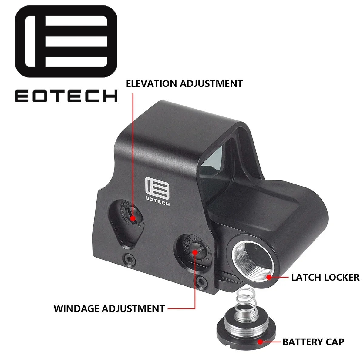 Red Dot Sight Rifle Scope Holographic Collimator Riflescope Mount Eotech 551 552 553 558 UNITY Fast FTC Mount 1/3 Optic Riser