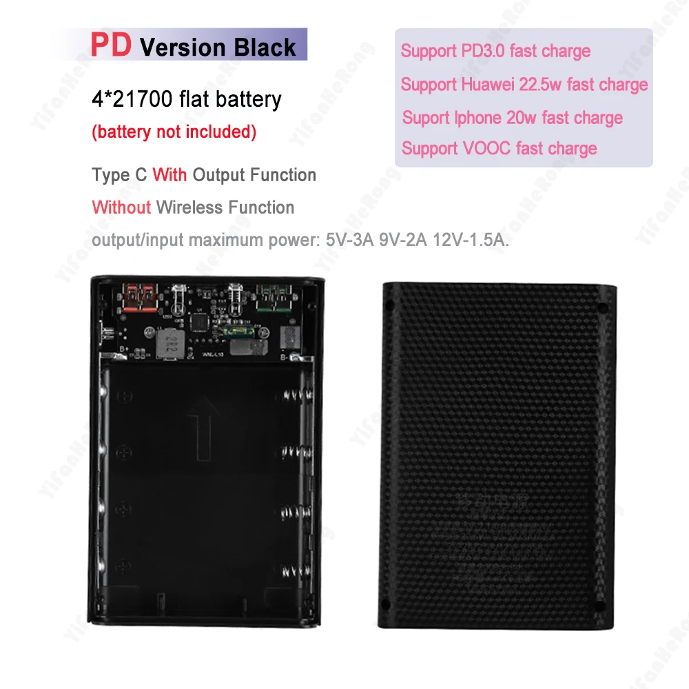  ͸  ڽ ͸ ġ DIY  ̽,  USB 21700 ͸  丮 LCD ÷, 4x21700