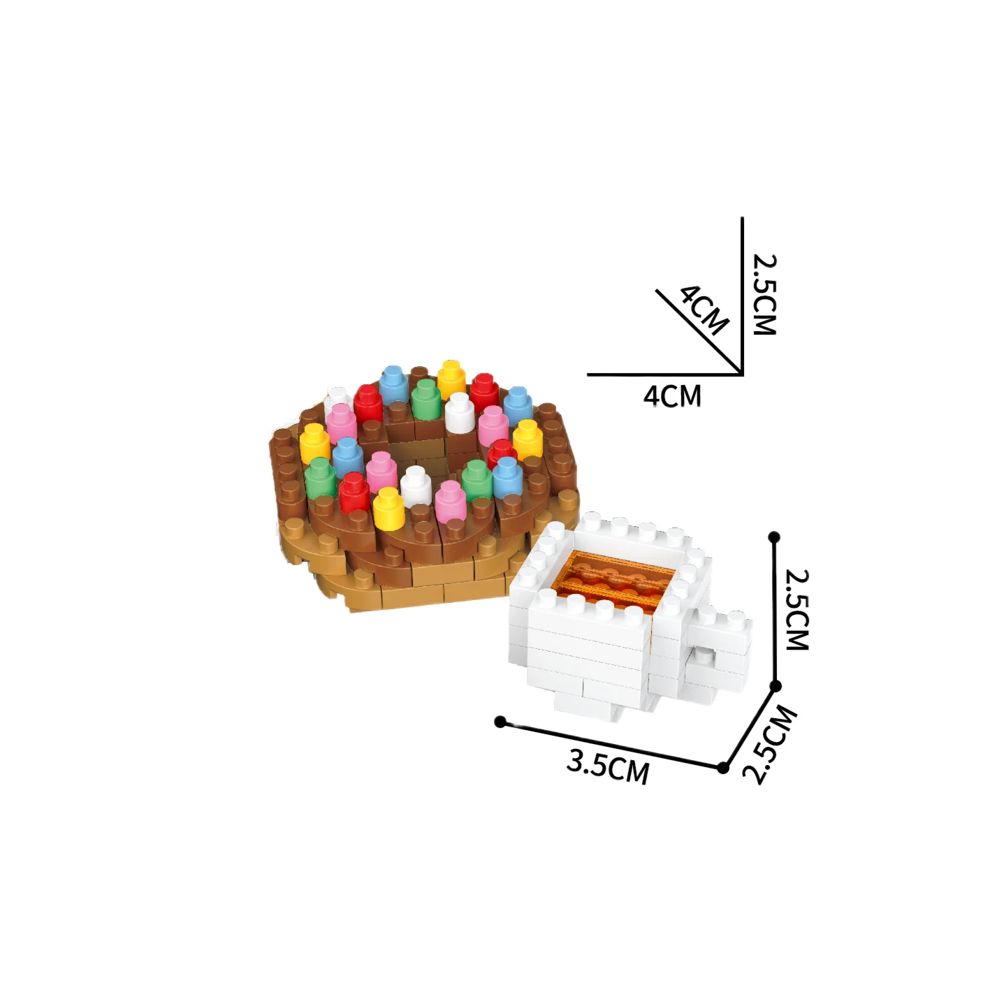 KNEW BUILT Rotwein Cola Innovatives Essen Micro Mini Bausteinspielzeug – Endloser Kindheitsspaß, tragbar und mühelos zum Zusammenbauen – Detail 11