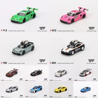 MINIGT In Stock 1:64 992 GT3R #80 GTD AO Racing Tyrannosaurus Diecast Diorama Model Collection Miniature Toys 780 805 713 1