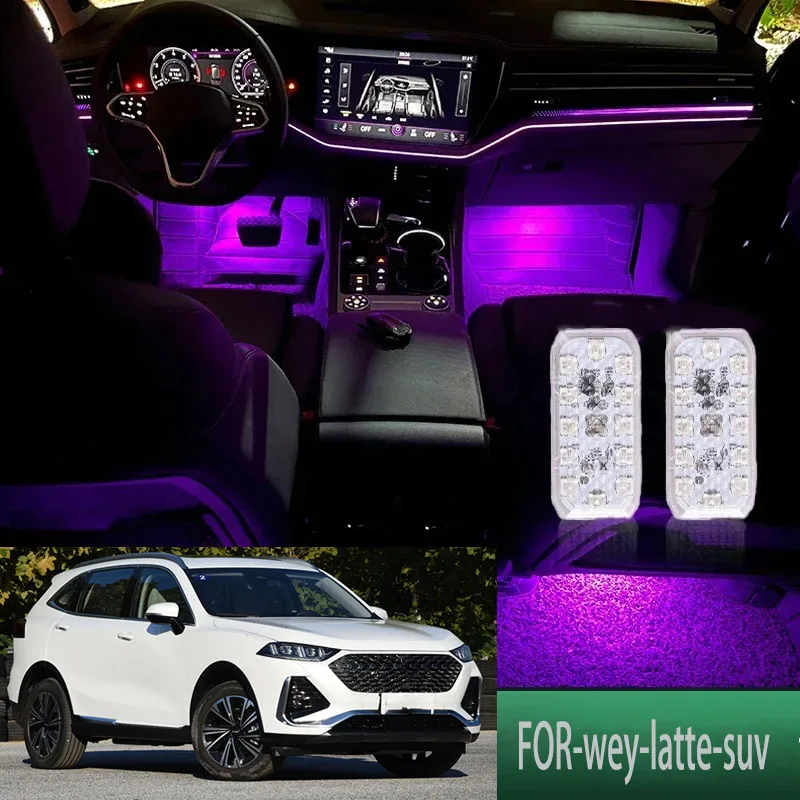 

FOR Wey-latte LED Car Interior Ambient Foot Light Atmosphere Decorative Lamps Party decoration lights Neon strips
