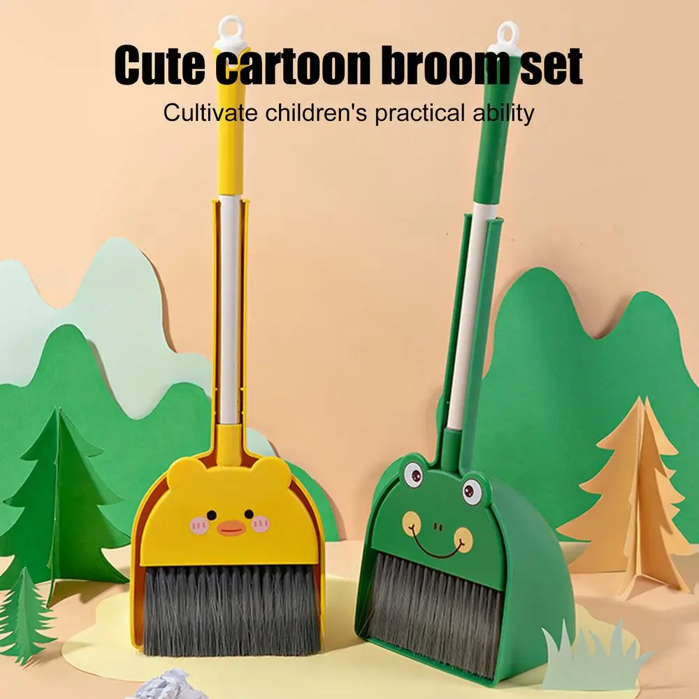 Kids Trash Can Cleaning Shovel, Household Cleaning Tools, Small Broom Dustpan Set