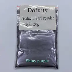 Radiant Silver Mica Pearlescent Powder for Crafting and Beauty Applications (Shiny purple)