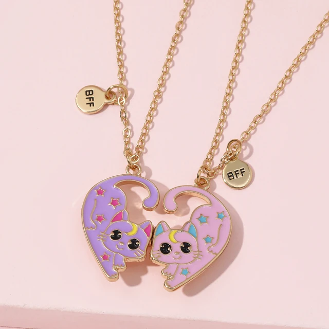 Collana Bambina Con Ciondolo Gatto - Gioiello Ragazza, Regalo Festa, Argento Con Zirconi - Foto 3