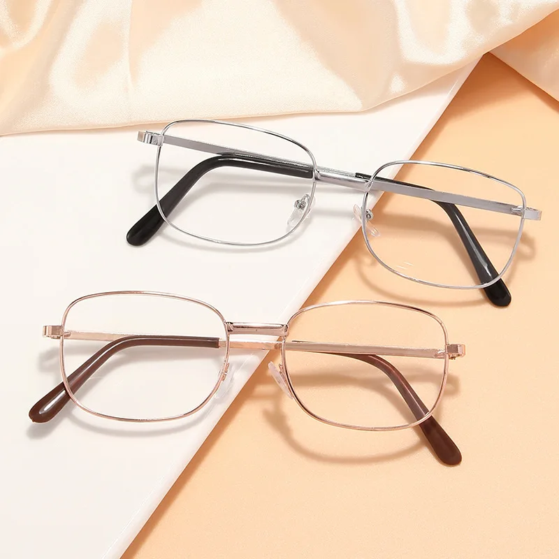 

New Fashion Transparent Reading Glasses for Women Men Metal Presbyopia Glasses Anti-blue Light Glasses for The Elderly +1.0~4.0