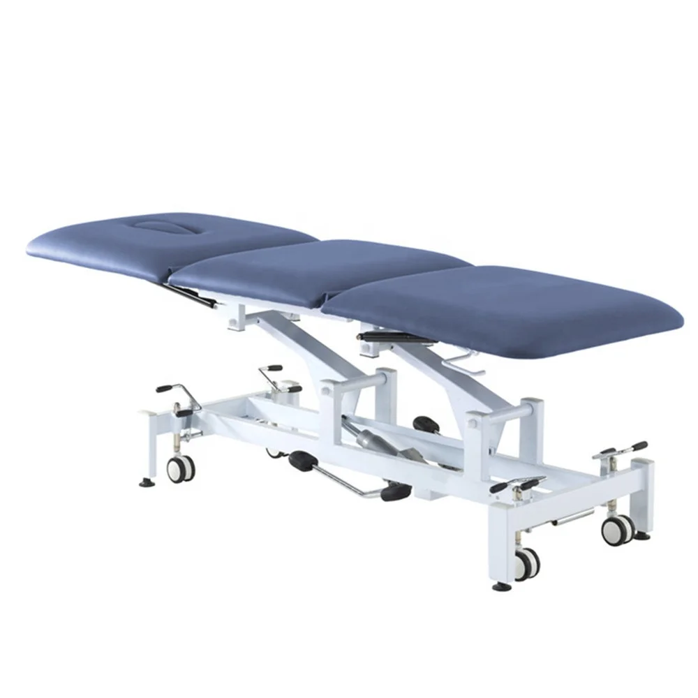 Spa Portable Physical Therapy Height Foot Adjustable Hydraulic Stretcher Examination Chair Lift Massage Couch Treatment Bed electro hydraulic optometry operating table eye examination operating chair ent equipment