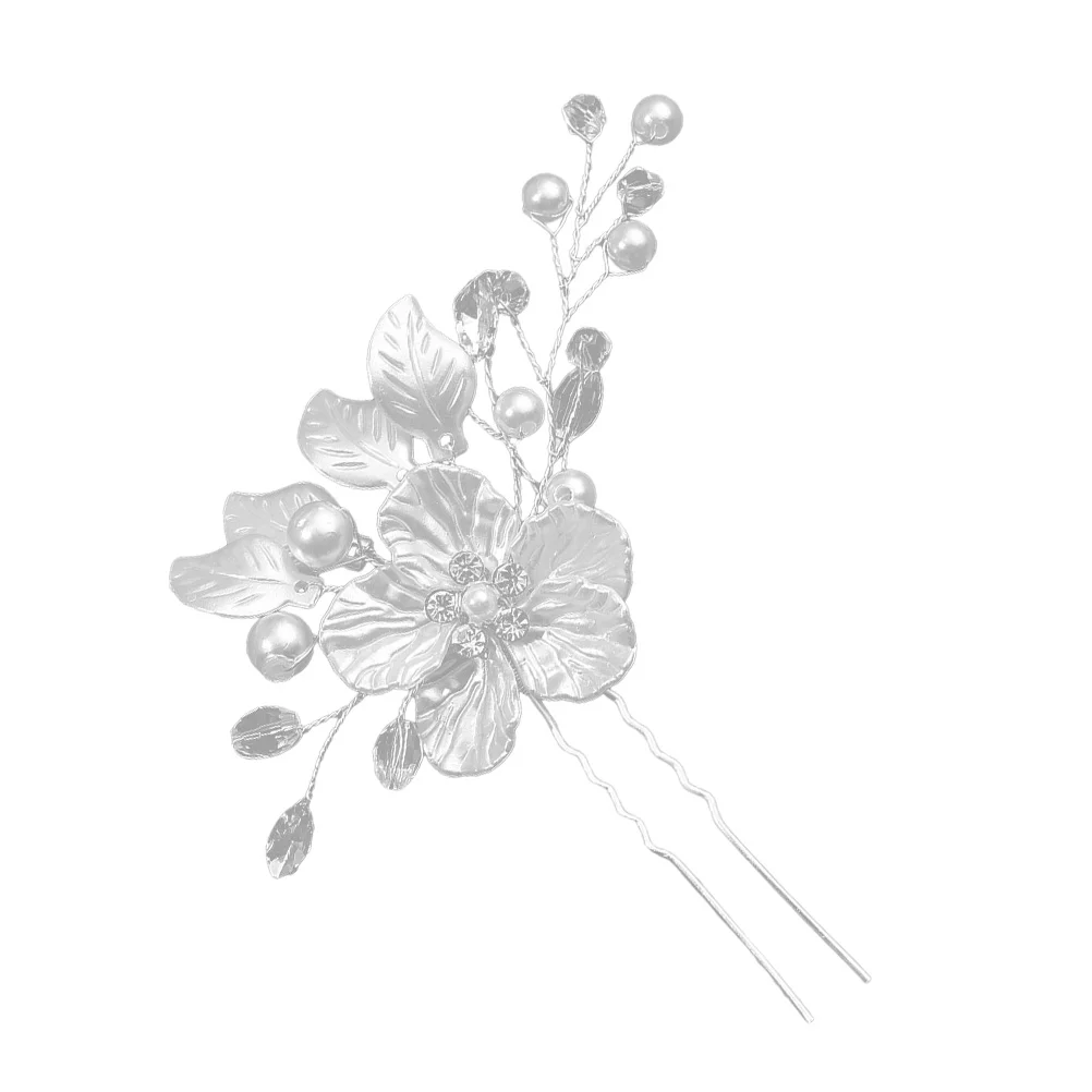 

Women Hair Pin Wedding Bride Hair Pin Flower Leaf Hair Pin U Shaped Hair Pin Decorative Hair Pin