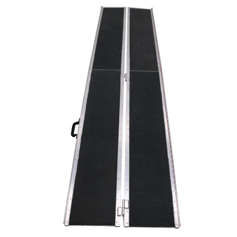 

Folding aluminum ramp, movable ladder, step ramp plate, four folds, folding non-slip aluminum alloy