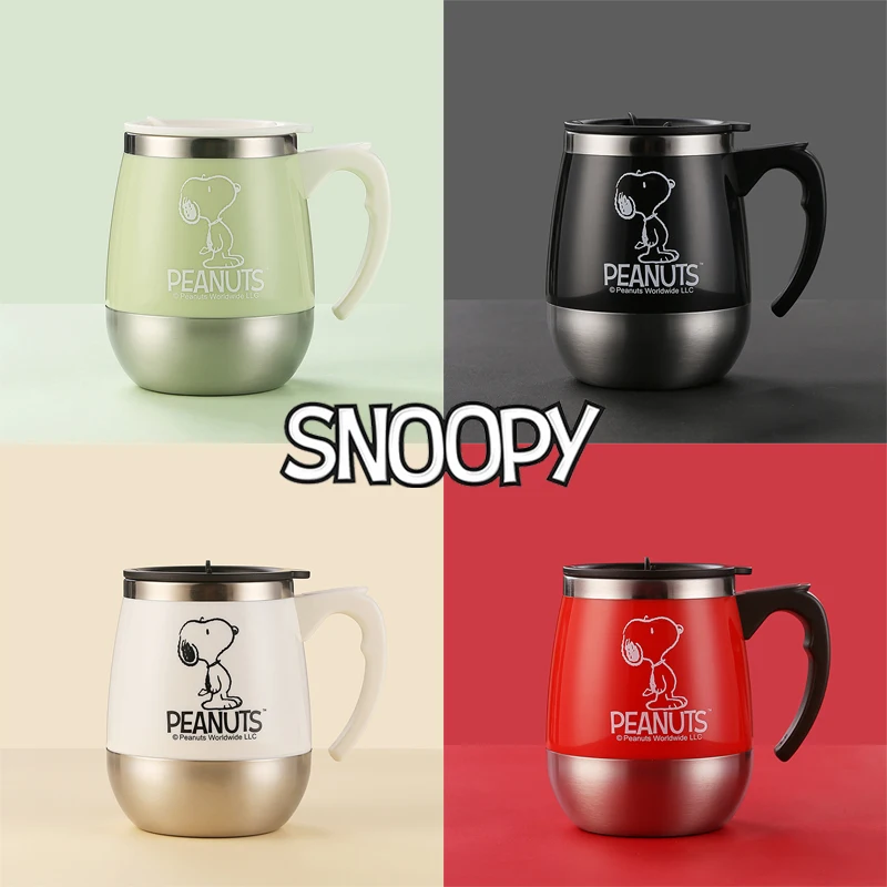 Snoopy Large Metal Thermos Pitcher With Glass Vacuum Flask (Lining