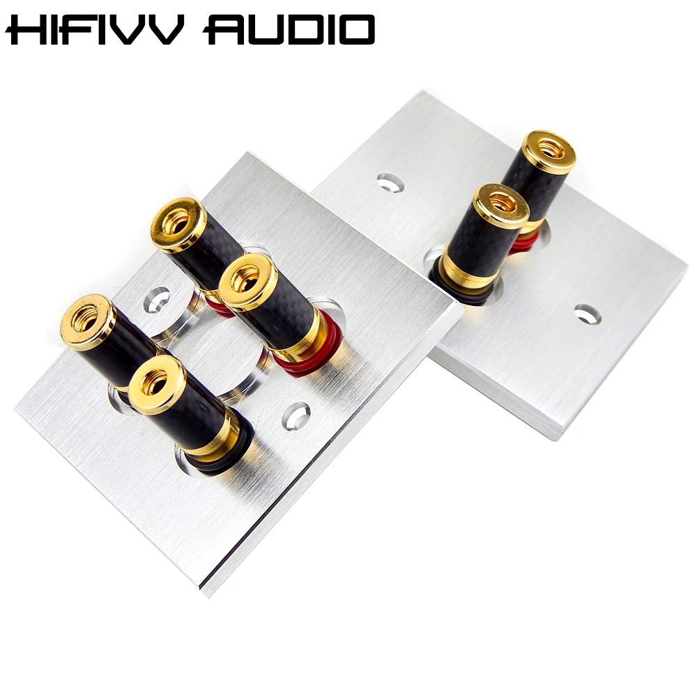 Home Audio DIY Parts 4 Bit Speaker Plug Connector Aluminum 86 Type