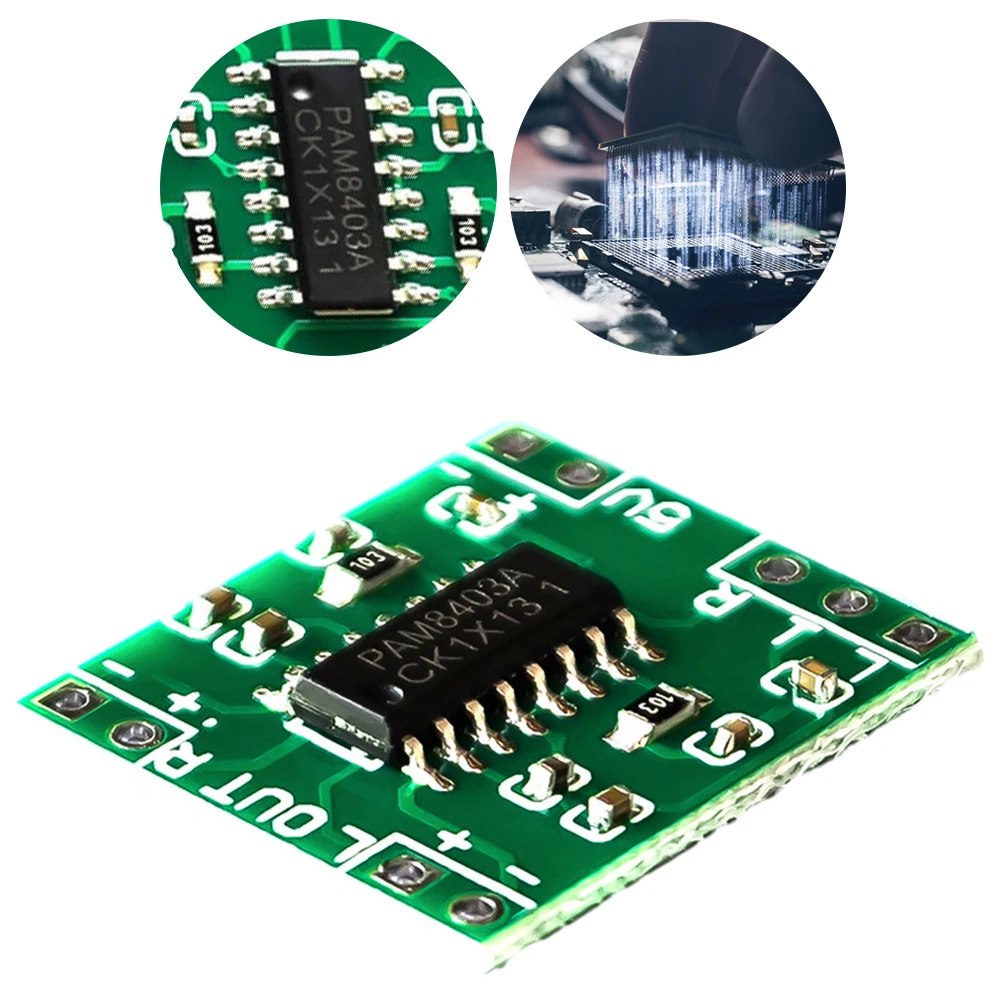 PAM8403 오디오 전력 증폭기 모듈 2.5V-5.5V 2 채널 미니 전력 증폭기 보드 모듈 Arduino 용 클래스 D USB 전원 공급 장치