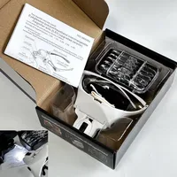 Magnifying Glasses Reading Jeweler Watch Illuminated Magnifier 5 Lens 2 Led Lights Adjustable Headband Eye Loupe Magnifier 3
