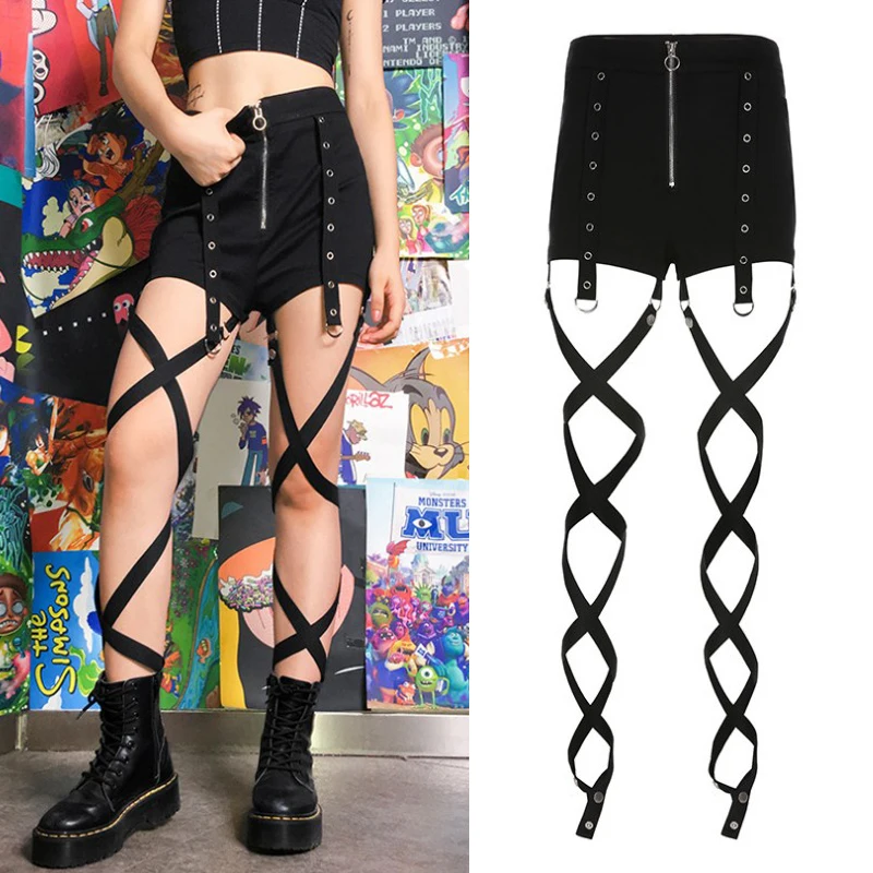 

Шорты женские черные с высокой талией для танцев на шесте, XS5636