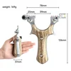 Laser Aiming Metal Slingshot Outdoor Hunting Shooting Slingshot Competition Game Catapult Rubber Band Target Paper Set 2