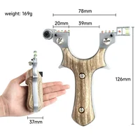Laser Aiming Metal Slingshot Outdoor Hunting Shooting Slingshot Competition Game Catapult Rubber Band Target Paper Set 2