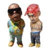 Hip Hop Legend Commemorative Resin Ornaments Tupac and Biggie statue Memorial Statue Crafts Characters Sculpture Home Decoration 1