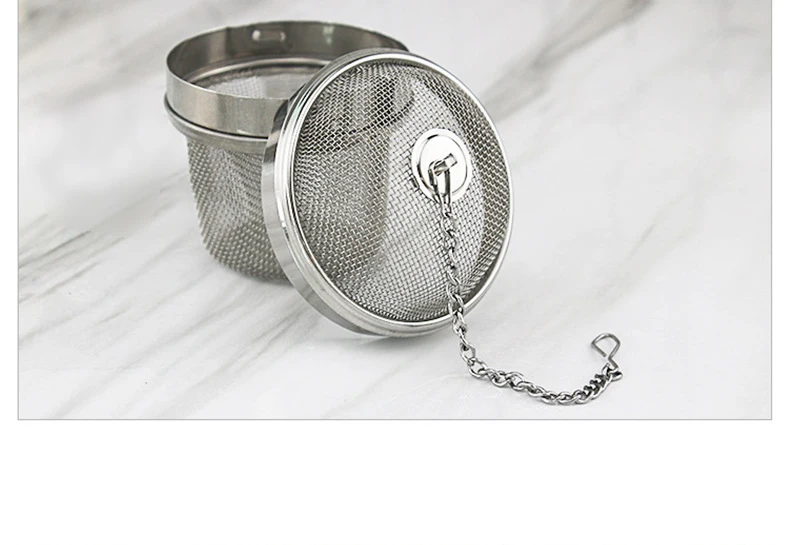 Description Picture 5 of item1Pcs Stainless Steel Tea Infuser Teapot Tray Spice Tea Strainer Herbal Filter Teaware Accessories Kitchen Tools Tea Infuser Tea