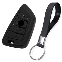 Luxurious TPU Car Key Case with Keychain Accessories (Longchain Set)
