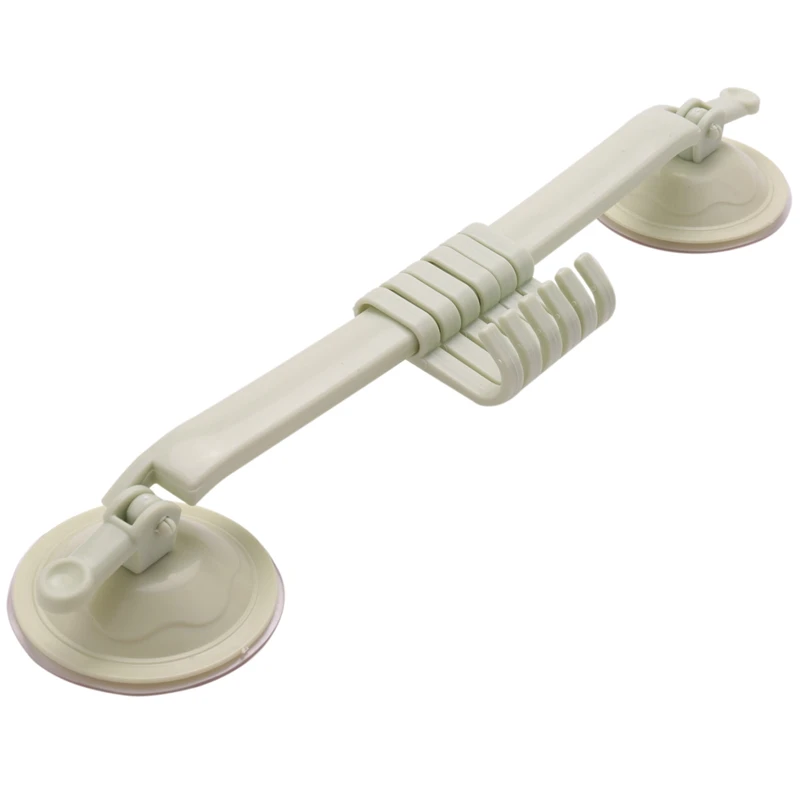 

BEAU-Lock Type Suction Cup 6 Hook Kitchen Toilet Bathroom Wall Row Hook Nail Free No Mark Multi-Purpose Six Hook