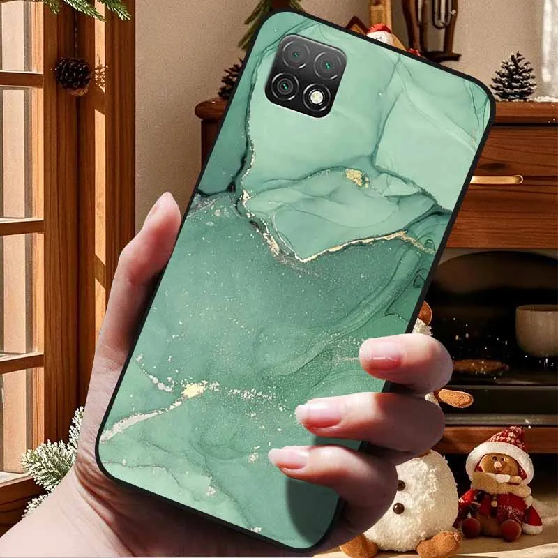 Marble Soft TPU Silicone Phone Case with Fashionable Cartoon Design