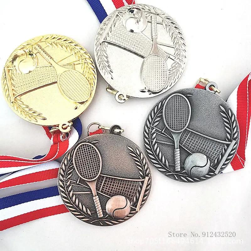 

Creative Customized Hang Medal Around the Neck Honor Awards, School Competition, Gold, Silver, Bronze, Table Tennis Medal, 10Pcs