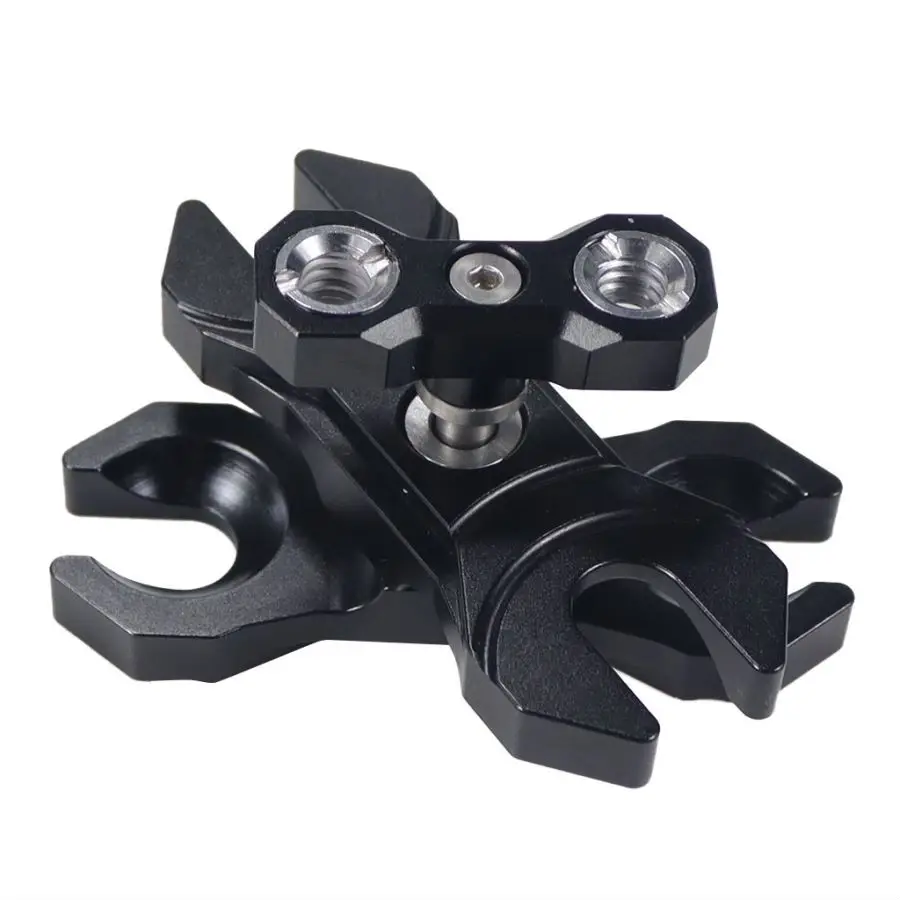 RAUBAY Braccio Magico Telescopico In Metallo Con Morsetto A C - Supporto Da Tavolo Per Fotocamera, Luce, Microfono - Testa A Sfera 1/4", Adattatori 3/8" E 5/8"