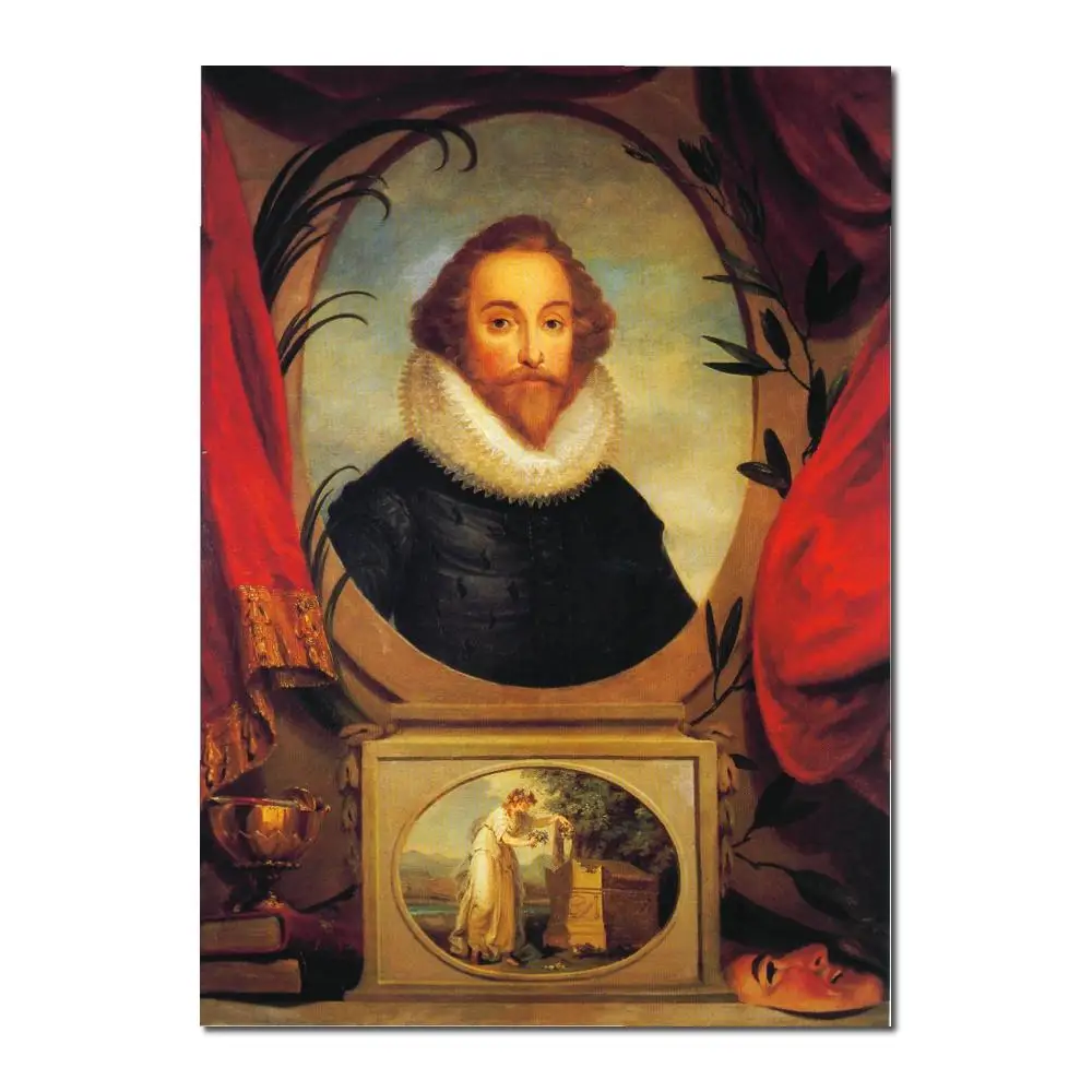 

wall art modern Ideal portrait of Shakespeare Angelica Kauffman Paintings Hand painted High quality