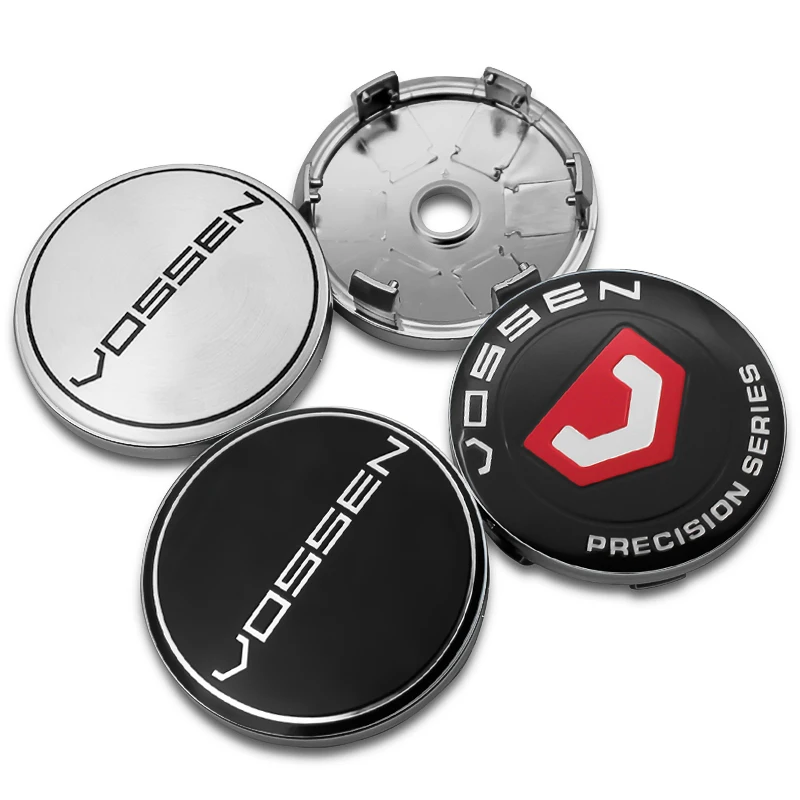 4 Pezzi 56Mm + 60Mm Vossen Car Hub Center Wheel Caps Emblema Badge Decalcomanie Styling Sticker Accessori