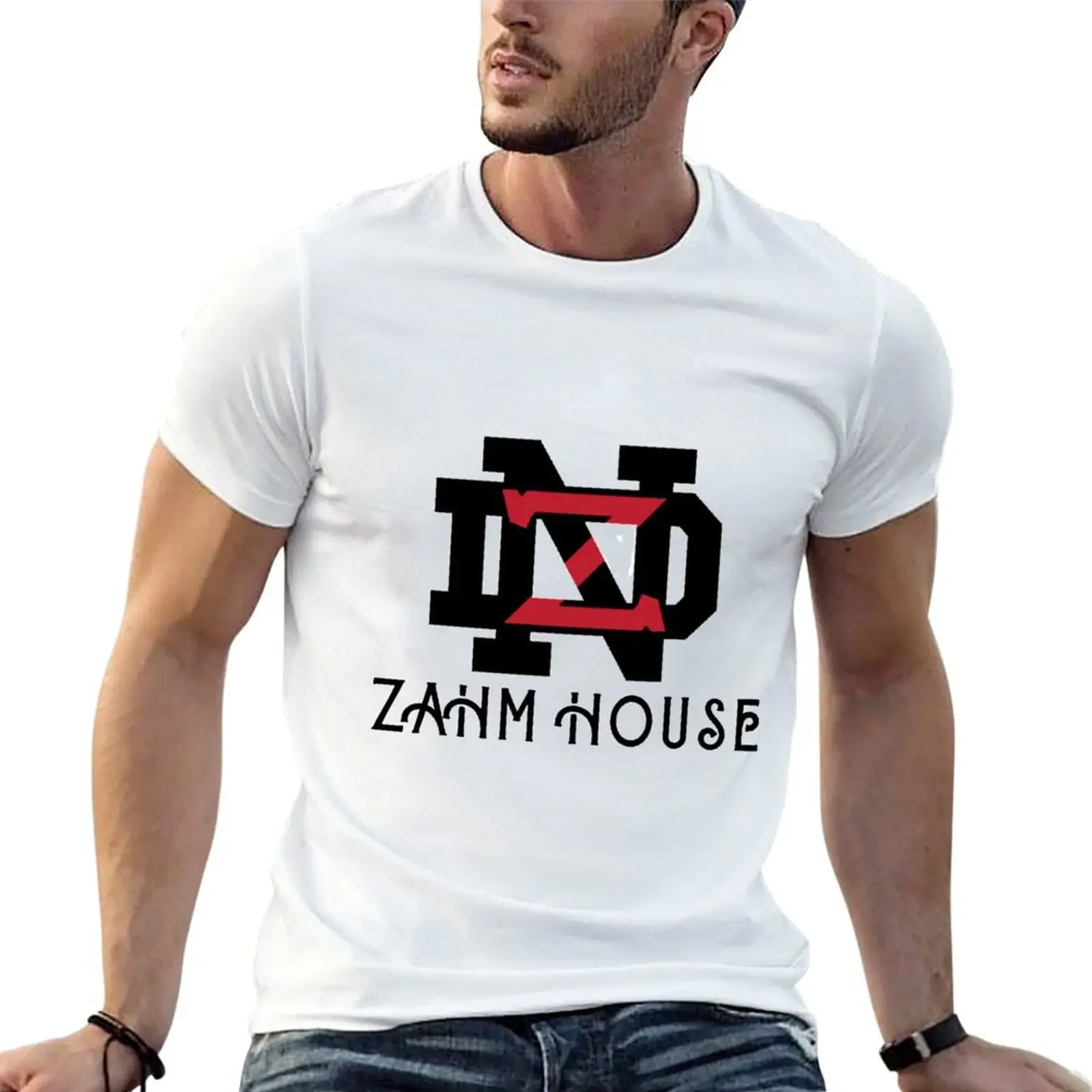 

zahm house design T-shirt plus sizes shirts graphic tees T-shirt men