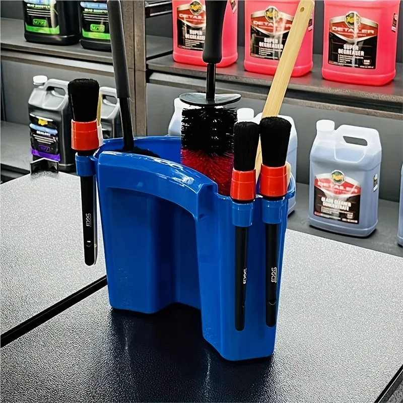 Durable Hanging Car Wash Bucket-Multipurpose Storage for Brushes, Tools & Supplies-Foldable Design for Easy Portability