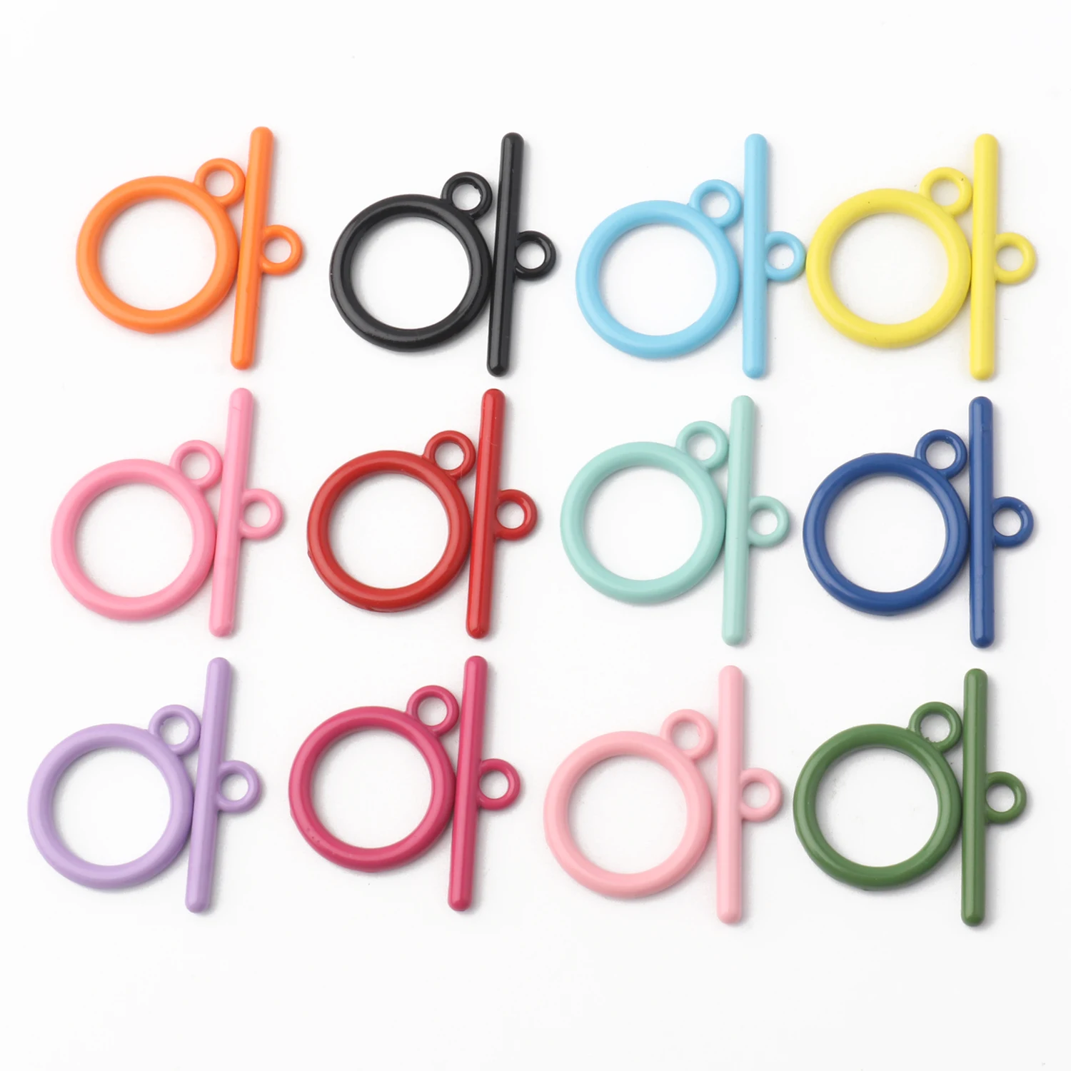 

10sets 18x15mm Colorful OT Clasp Connector Toggle Clasps Buckle For Jewelry Making DIY Bracelet Necklace Accessories