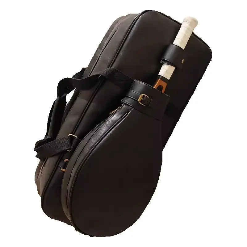 GreatSpeed Multifunctional Tennis Bag Vintage Unisex Badminton Bag Separate Shoe Compartment Racket Insulation 3