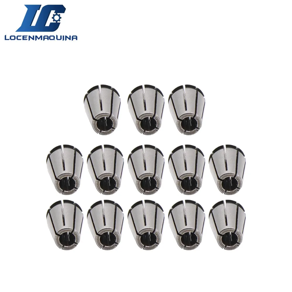 13 PCS ER11 CNC Spindle Collet Chuck Inner Diameter 1mm 1mm, 1.5mm,2mm,2.5mm,3mm,3.5mm,4mm,4.5mm,5mm,5.5mm,6mm,6.5mm,7mm