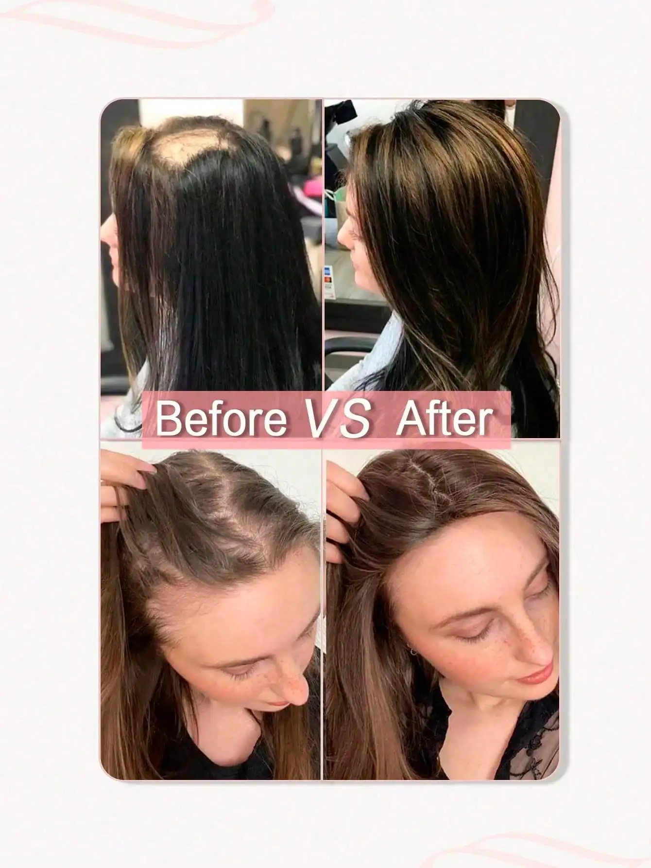 Synthetic Black Lace Front Wig for Women Brown Long Straight Hair