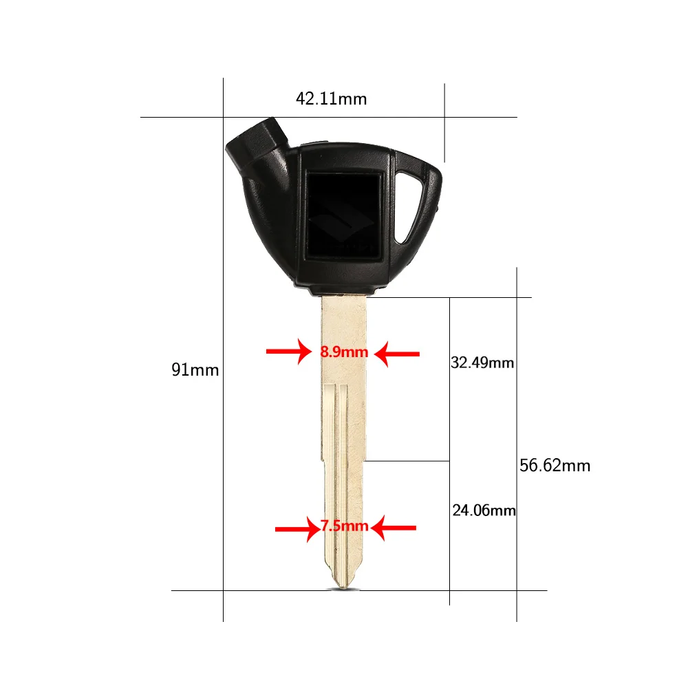 Motorcycle Keys WhatsKey Motorcycle Uncut Blade Magnet Key Suzuki AN200 AN250 AN400 AN650 Burgman AN 125 250 400