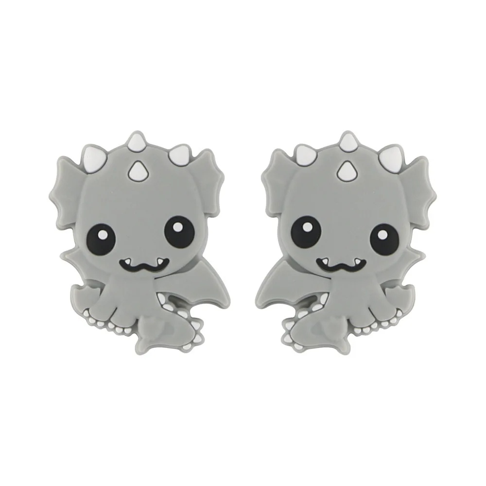 SUNNYCLUE 1 boîte de 10 perles en Silicone en Forme D'Animaux Marins, Perles Focales en