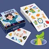 Children's Educational Logic Thinking Toy Crazy Flip Card Montessori Find Shape Animal Fruit Shadow Pairing Shape Puzzle Game 3