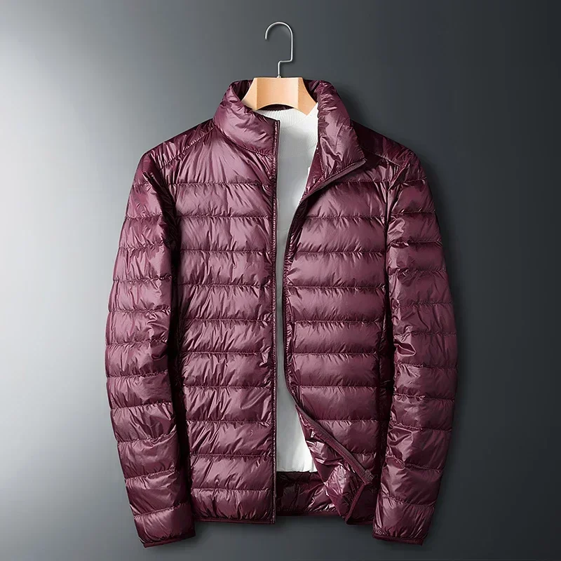 Autumn Winter New Ultra Light White Duck Down Jacket Men Waterproof Casual Outdoor Portable Lightweight Male Padded Coats