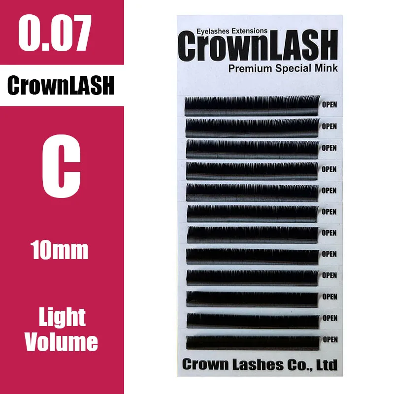 

Crownlash черный 3D объемное наращивание ресниц C D DD-0.07 7-15 мм одноразмерный лоток последовательный изгиб мягкий Премиум качество