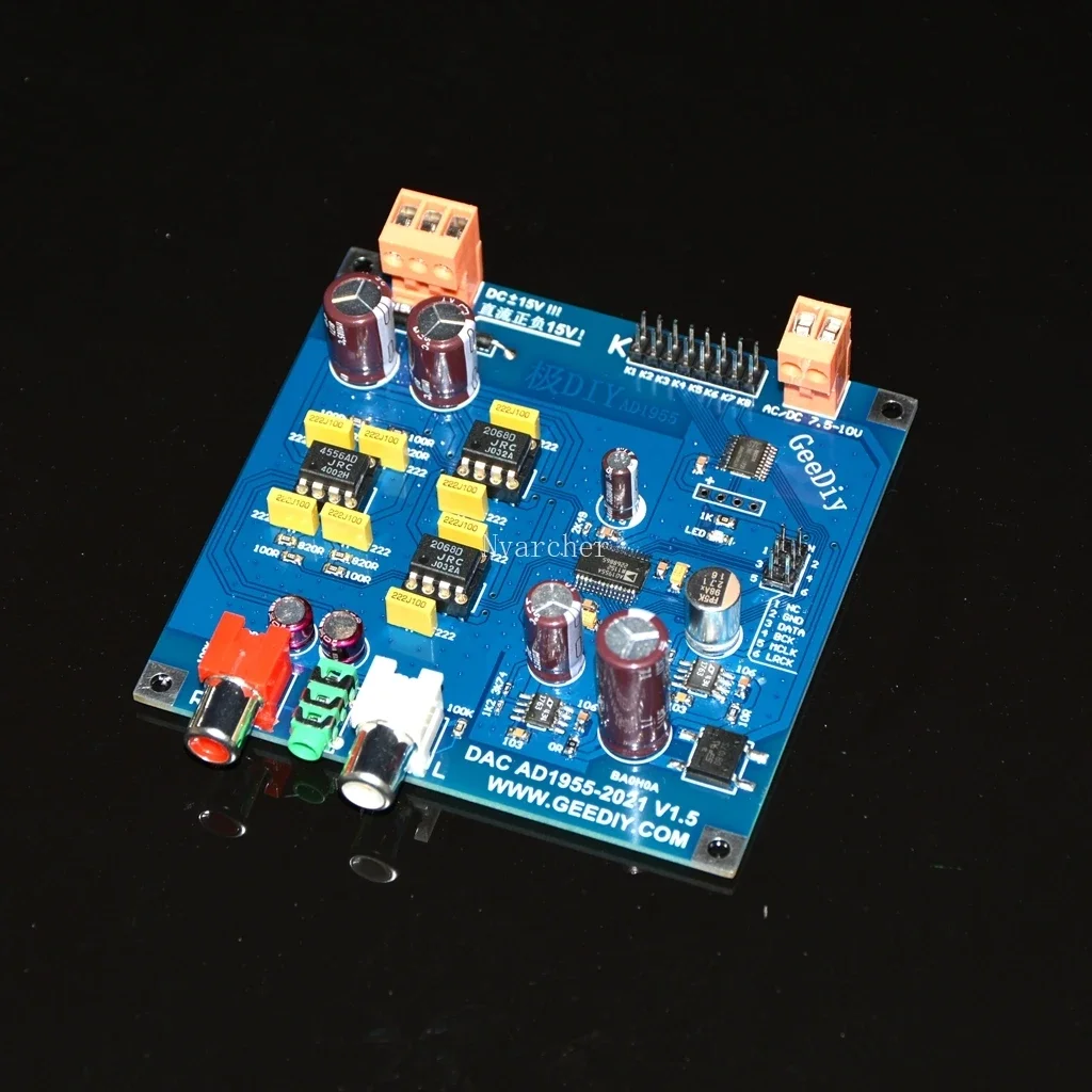 Decodificador de Nvarcher Ad1955 Dac I2s Entrou 24bit 192k lj rj 24bit Dsd64 Dsd128 o - Image 3